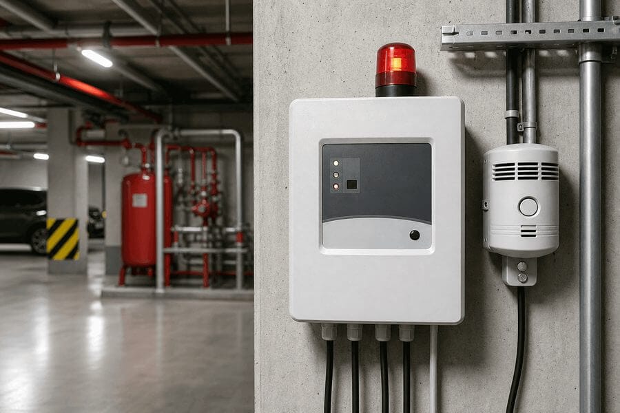 System detekcji gazu
